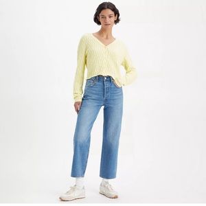 Levis Ribcage Straight Ankle Premium Jeans. 27x31